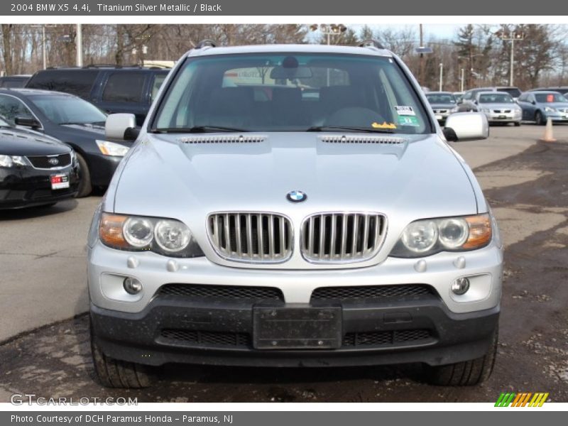Titanium Silver Metallic / Black 2004 BMW X5 4.4i