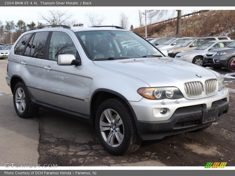 Titanium Silver Metallic / Black 2004 BMW X5 4.4i