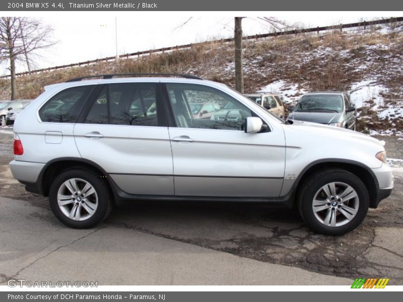 Titanium Silver Metallic / Black 2004 BMW X5 4.4i