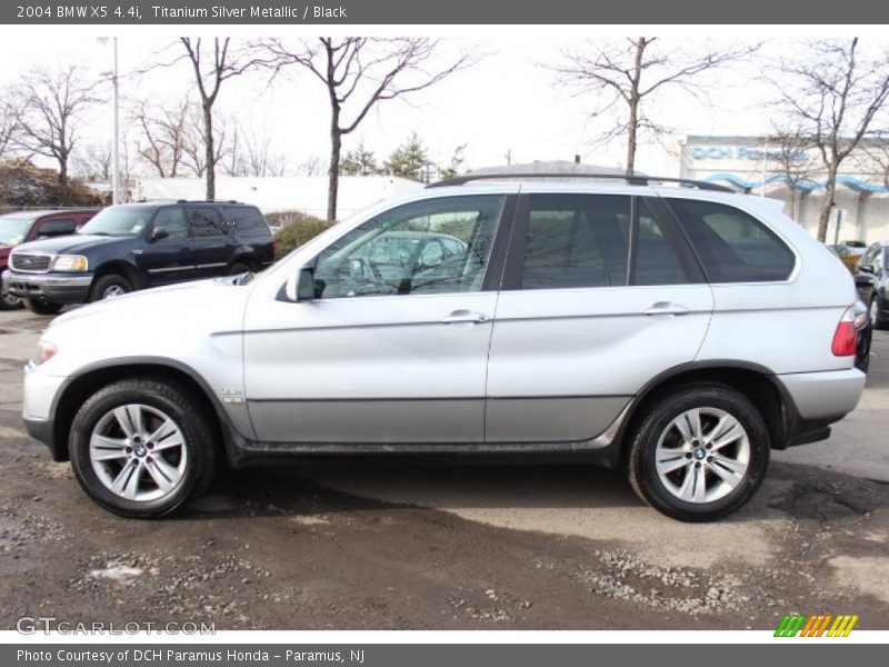 Titanium Silver Metallic / Black 2004 BMW X5 4.4i