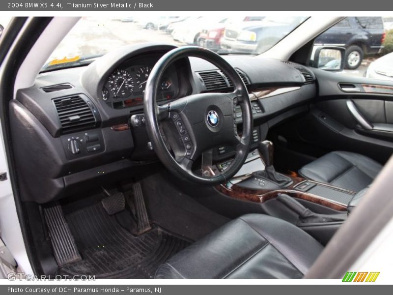 Titanium Silver Metallic / Black 2004 BMW X5 4.4i