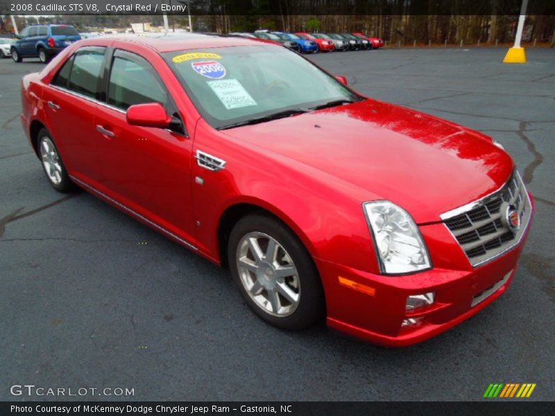 Crystal Red / Ebony 2008 Cadillac STS V8