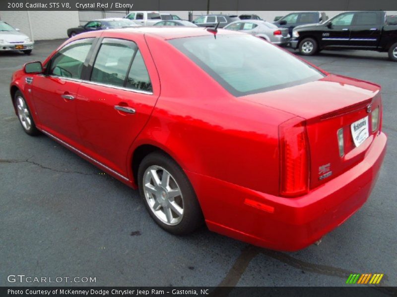 Crystal Red / Ebony 2008 Cadillac STS V8