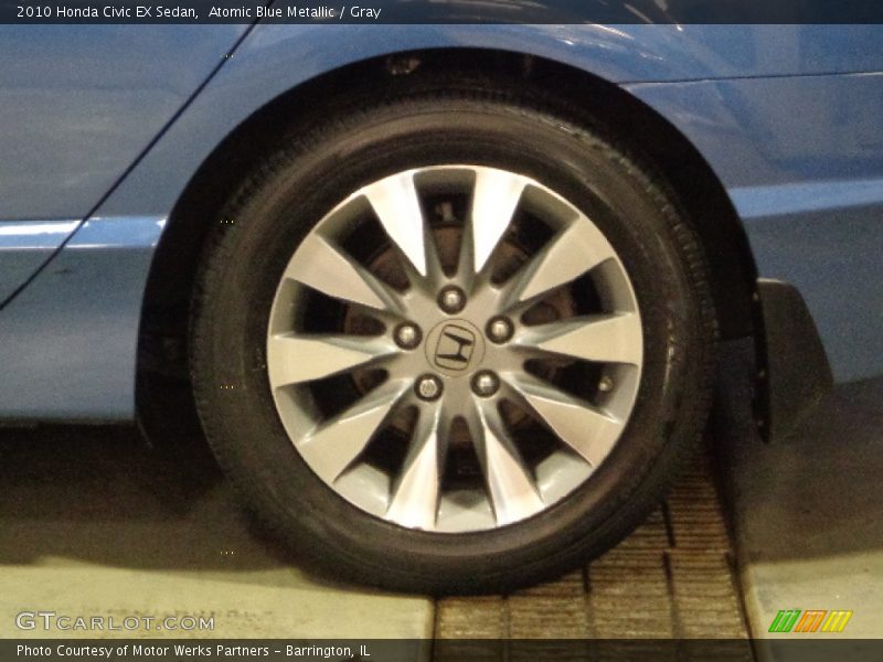 Atomic Blue Metallic / Gray 2010 Honda Civic EX Sedan
