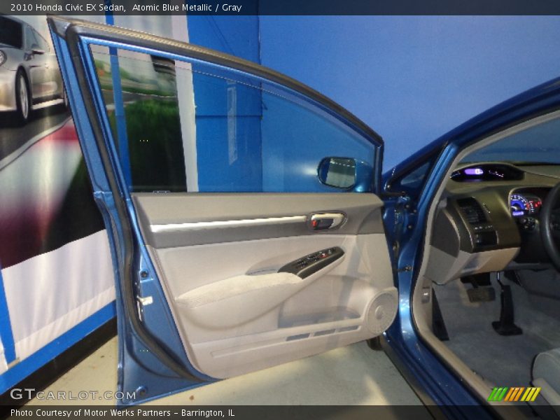 Atomic Blue Metallic / Gray 2010 Honda Civic EX Sedan