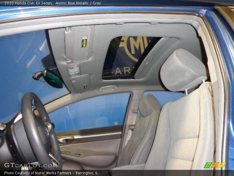 Atomic Blue Metallic / Gray 2010 Honda Civic EX Sedan