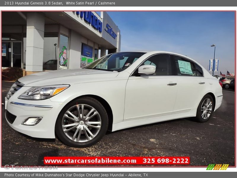 White Satin Pearl / Cashmere 2013 Hyundai Genesis 3.8 Sedan