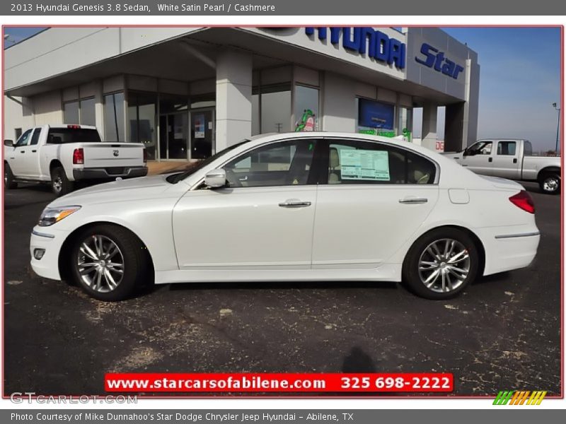 White Satin Pearl / Cashmere 2013 Hyundai Genesis 3.8 Sedan