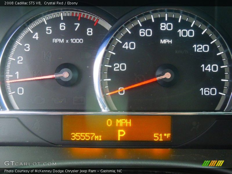 Crystal Red / Ebony 2008 Cadillac STS V8