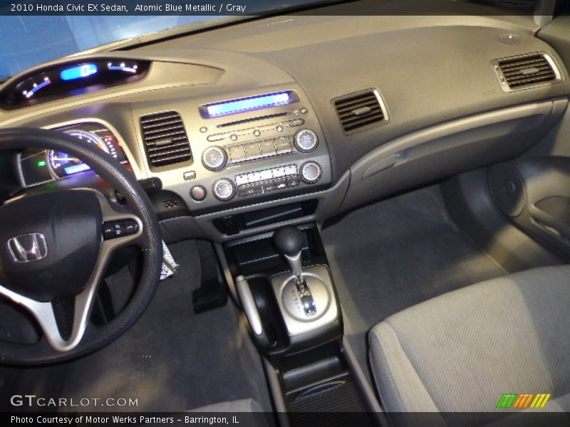 Atomic Blue Metallic / Gray 2010 Honda Civic EX Sedan