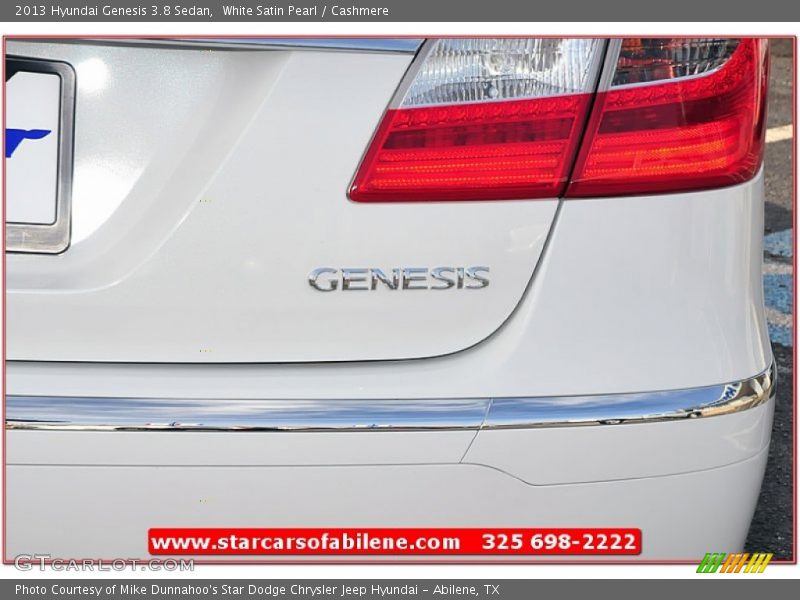 White Satin Pearl / Cashmere 2013 Hyundai Genesis 3.8 Sedan