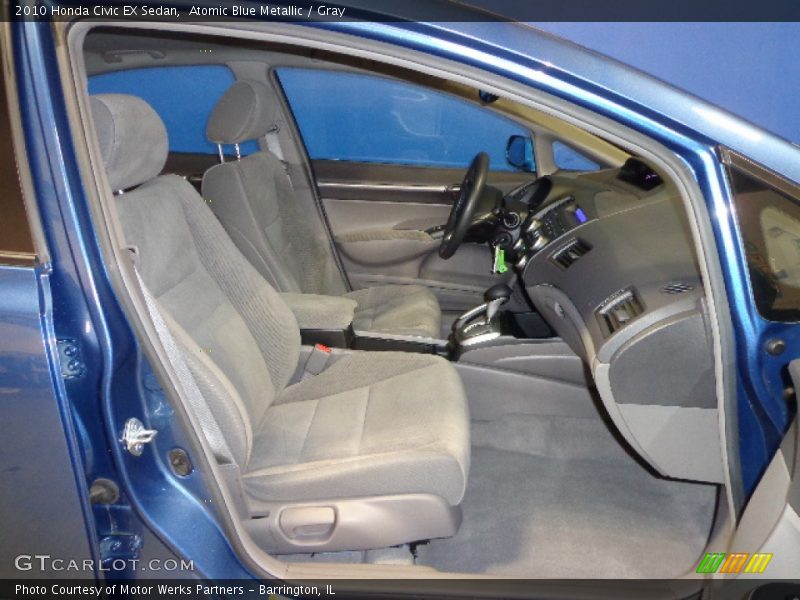 Atomic Blue Metallic / Gray 2010 Honda Civic EX Sedan