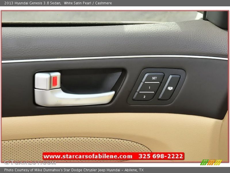 White Satin Pearl / Cashmere 2013 Hyundai Genesis 3.8 Sedan