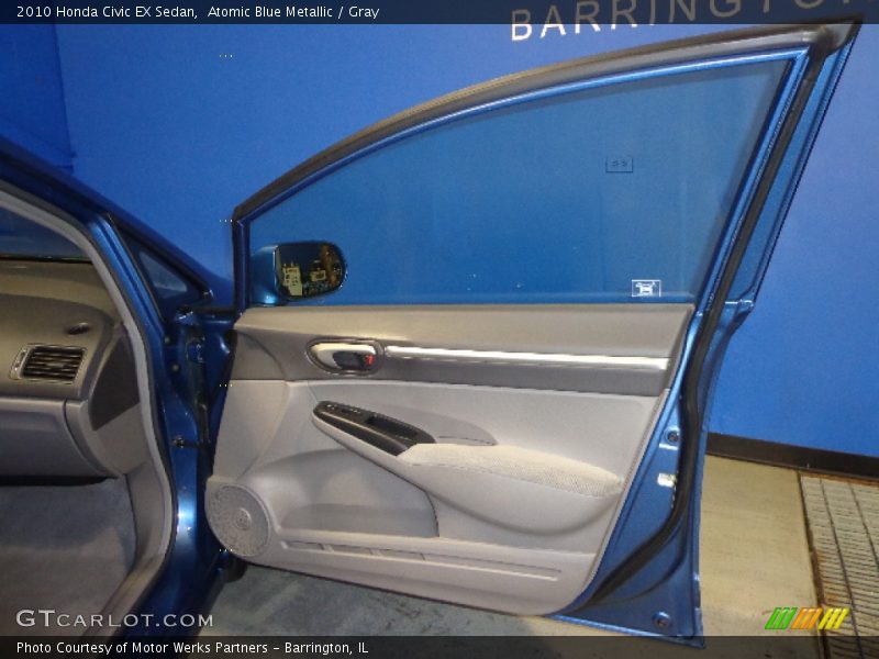 Atomic Blue Metallic / Gray 2010 Honda Civic EX Sedan
