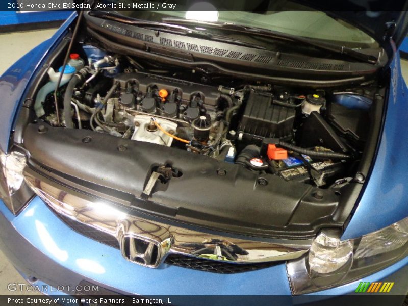 Atomic Blue Metallic / Gray 2010 Honda Civic EX Sedan