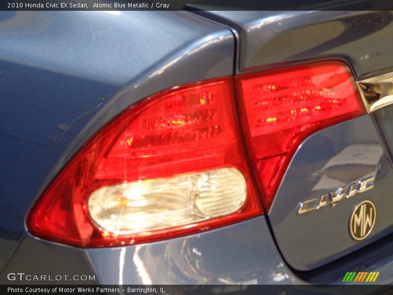Atomic Blue Metallic / Gray 2010 Honda Civic EX Sedan