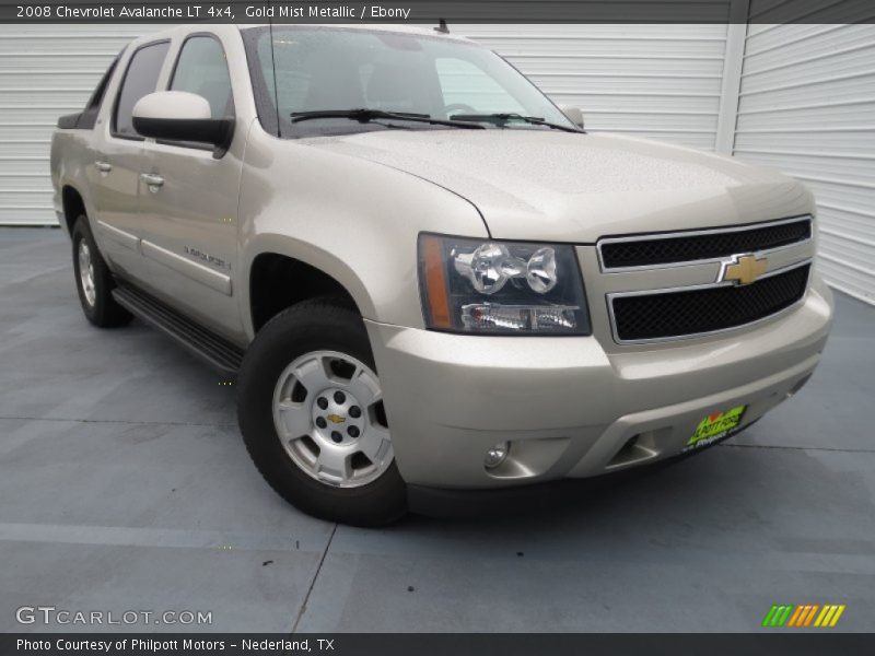Gold Mist Metallic / Ebony 2008 Chevrolet Avalanche LT 4x4