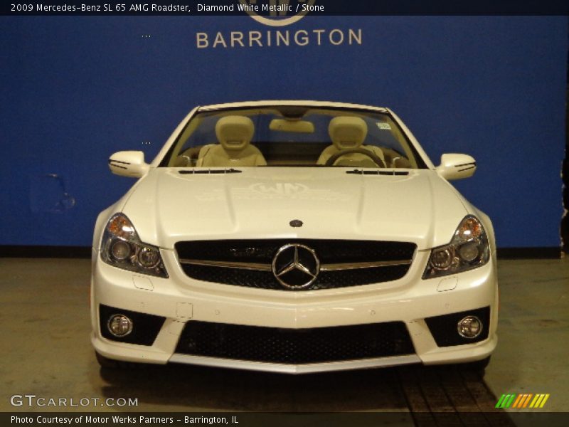 Diamond White Metallic / Stone 2009 Mercedes-Benz SL 65 AMG Roadster