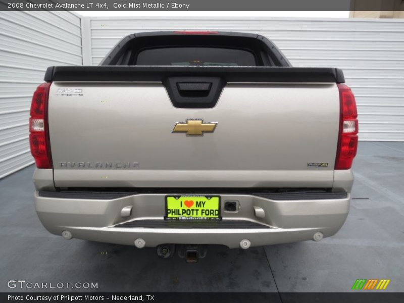 Gold Mist Metallic / Ebony 2008 Chevrolet Avalanche LT 4x4