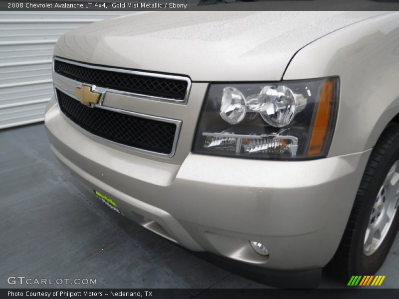 Gold Mist Metallic / Ebony 2008 Chevrolet Avalanche LT 4x4