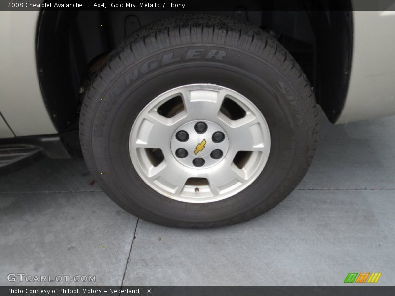 Gold Mist Metallic / Ebony 2008 Chevrolet Avalanche LT 4x4