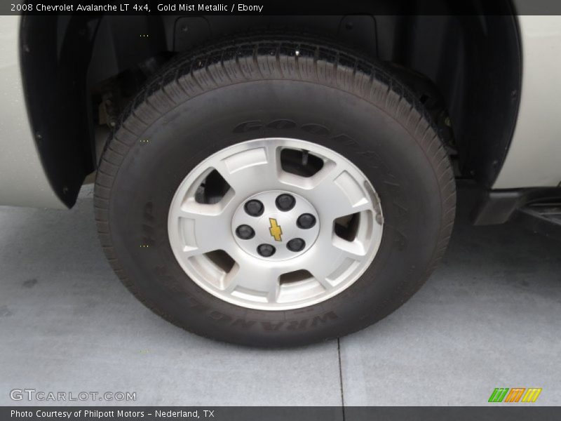 Gold Mist Metallic / Ebony 2008 Chevrolet Avalanche LT 4x4