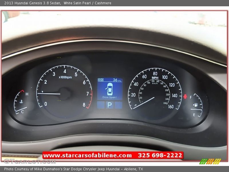 White Satin Pearl / Cashmere 2013 Hyundai Genesis 3.8 Sedan