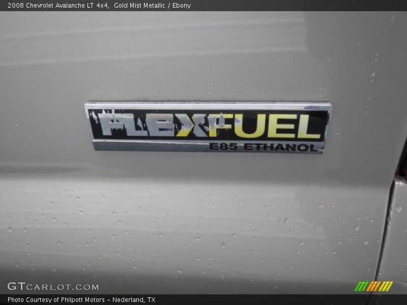 Gold Mist Metallic / Ebony 2008 Chevrolet Avalanche LT 4x4