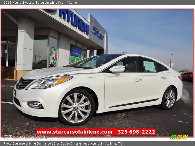 Porcelain White Pearl / Camel 2013 Hyundai Azera