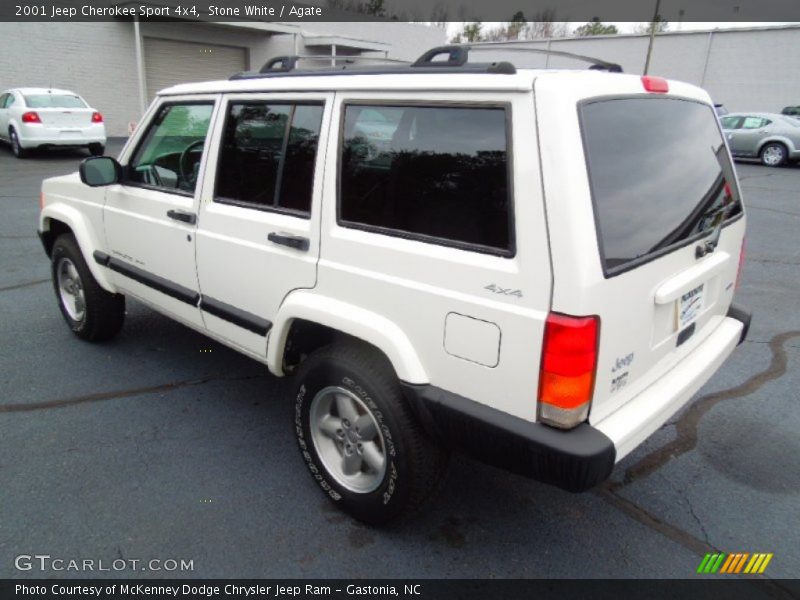 Stone White / Agate 2001 Jeep Cherokee Sport 4x4