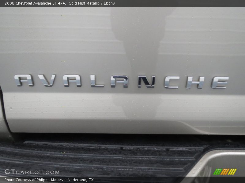 Gold Mist Metallic / Ebony 2008 Chevrolet Avalanche LT 4x4
