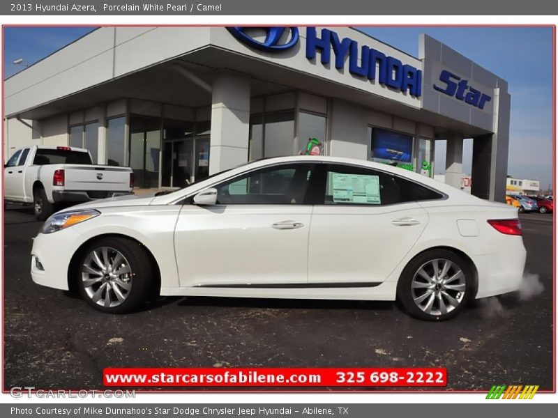 Porcelain White Pearl / Camel 2013 Hyundai Azera