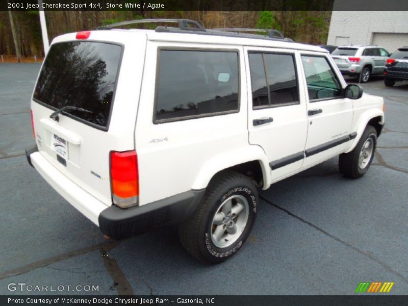 Stone White / Agate 2001 Jeep Cherokee Sport 4x4