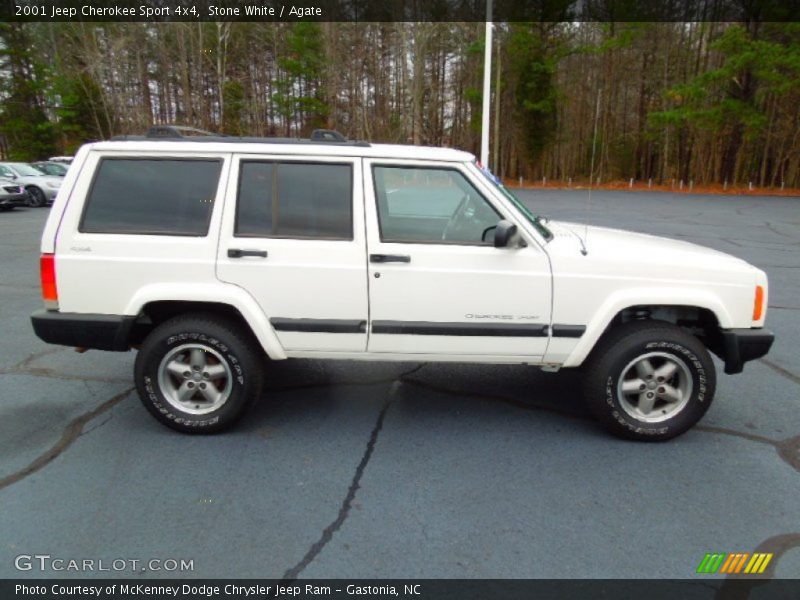 Stone White / Agate 2001 Jeep Cherokee Sport 4x4