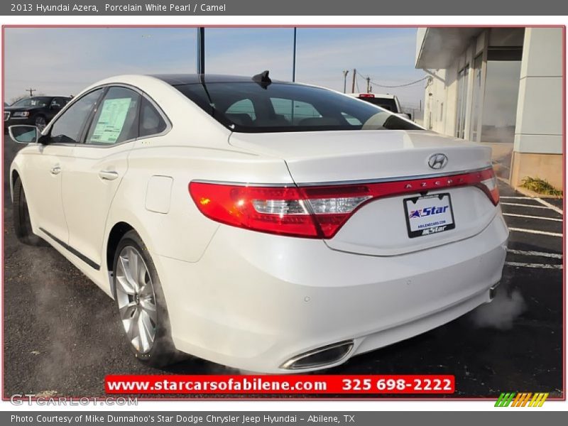 Porcelain White Pearl / Camel 2013 Hyundai Azera