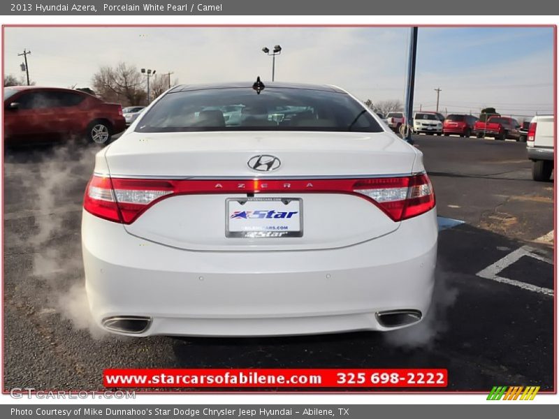 Porcelain White Pearl / Camel 2013 Hyundai Azera