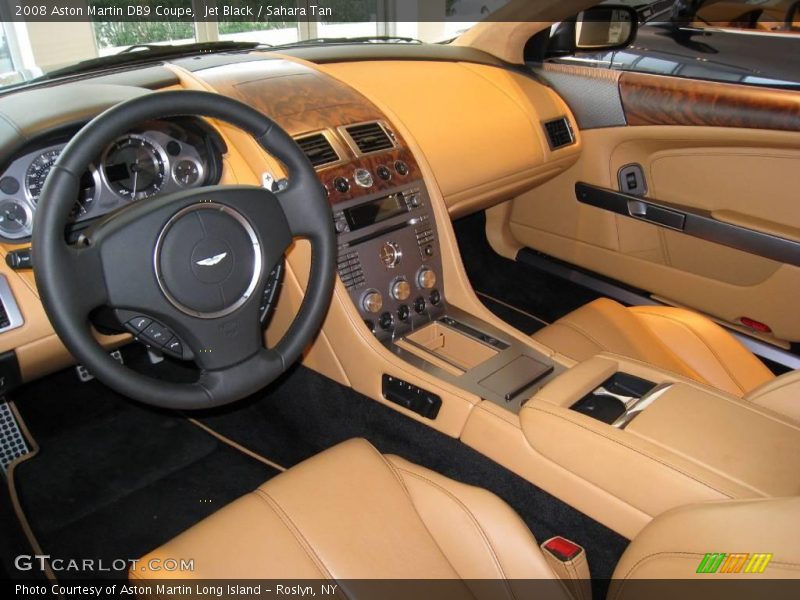 Jet Black / Sahara Tan 2008 Aston Martin DB9 Coupe