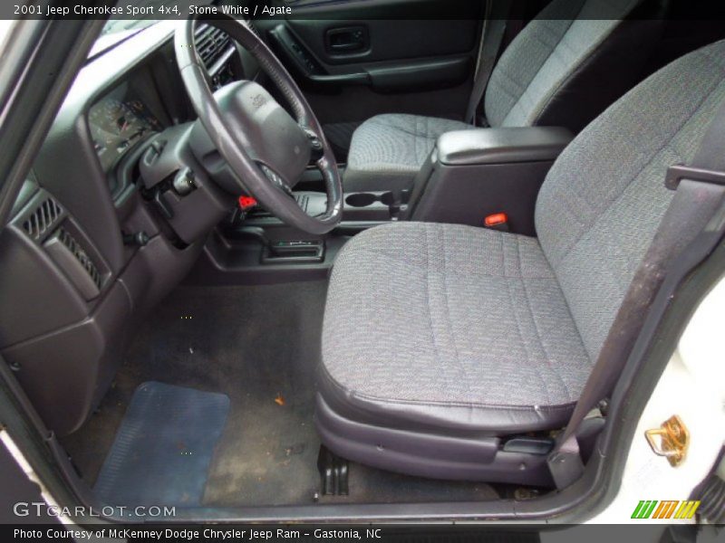 Stone White / Agate 2001 Jeep Cherokee Sport 4x4