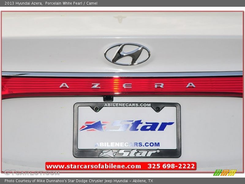 Porcelain White Pearl / Camel 2013 Hyundai Azera