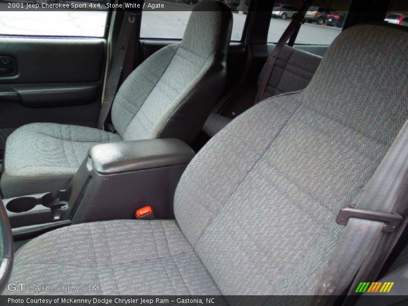 Stone White / Agate 2001 Jeep Cherokee Sport 4x4