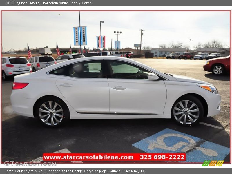 Porcelain White Pearl / Camel 2013 Hyundai Azera
