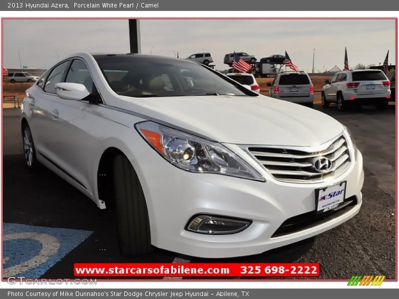 Porcelain White Pearl / Camel 2013 Hyundai Azera