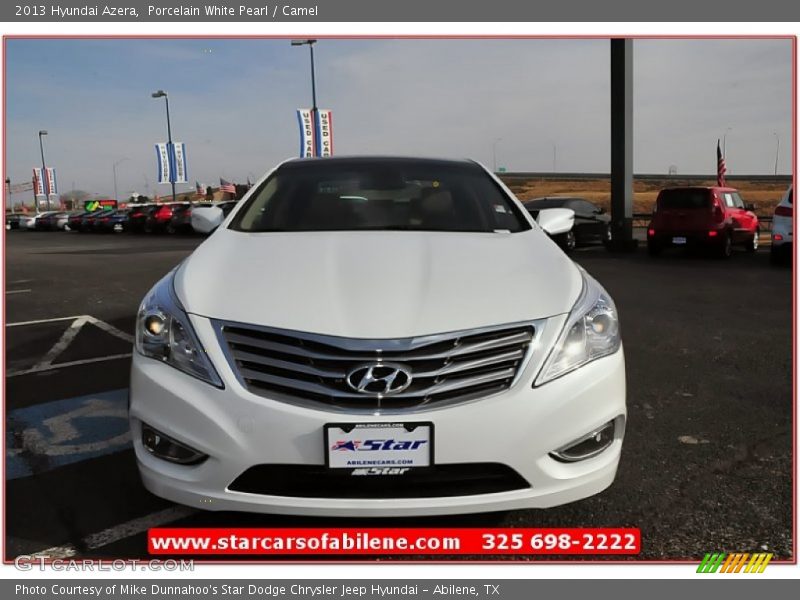 Porcelain White Pearl / Camel 2013 Hyundai Azera