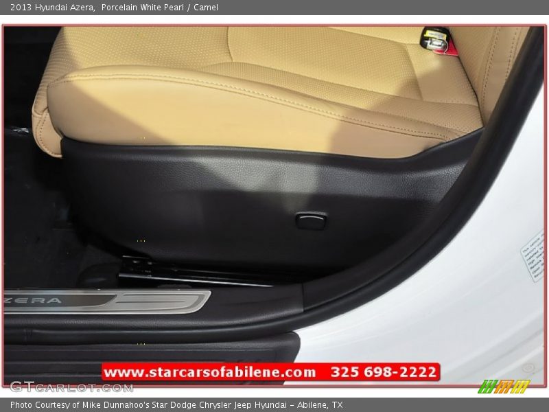 Porcelain White Pearl / Camel 2013 Hyundai Azera