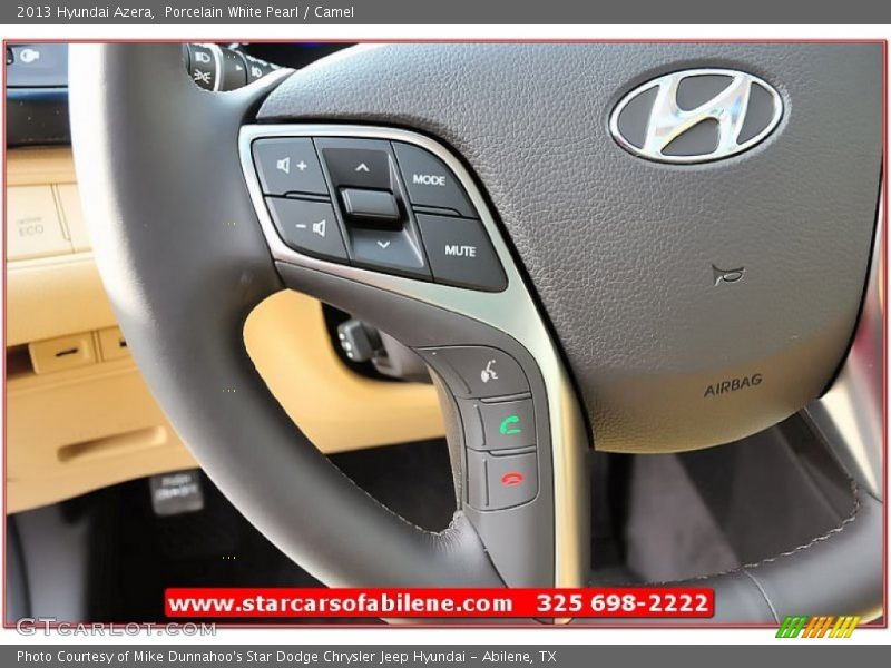 Porcelain White Pearl / Camel 2013 Hyundai Azera