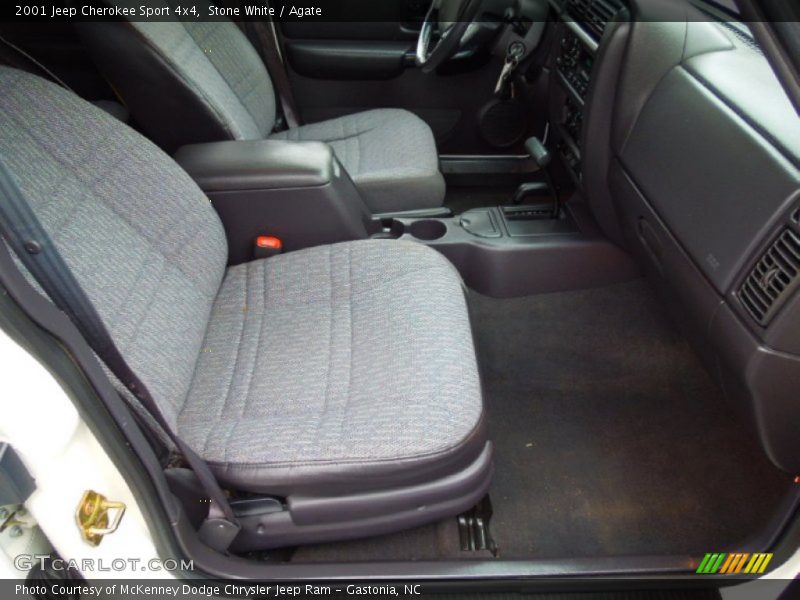 Stone White / Agate 2001 Jeep Cherokee Sport 4x4