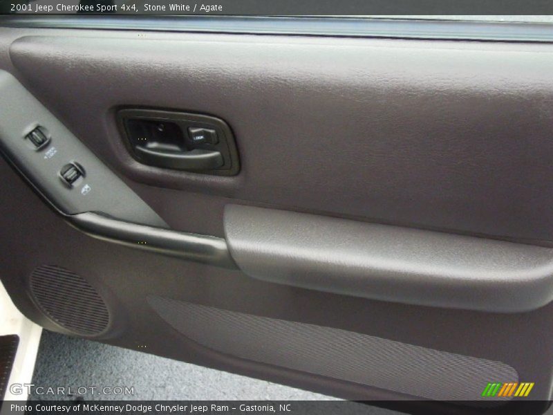 Stone White / Agate 2001 Jeep Cherokee Sport 4x4