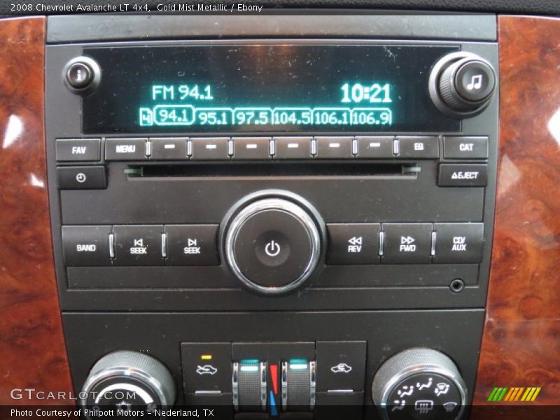 Gold Mist Metallic / Ebony 2008 Chevrolet Avalanche LT 4x4