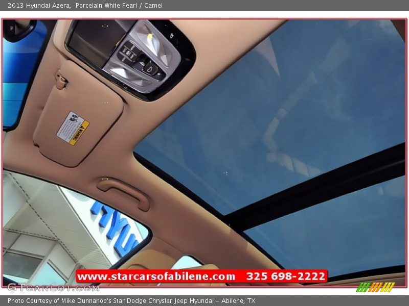 Porcelain White Pearl / Camel 2013 Hyundai Azera