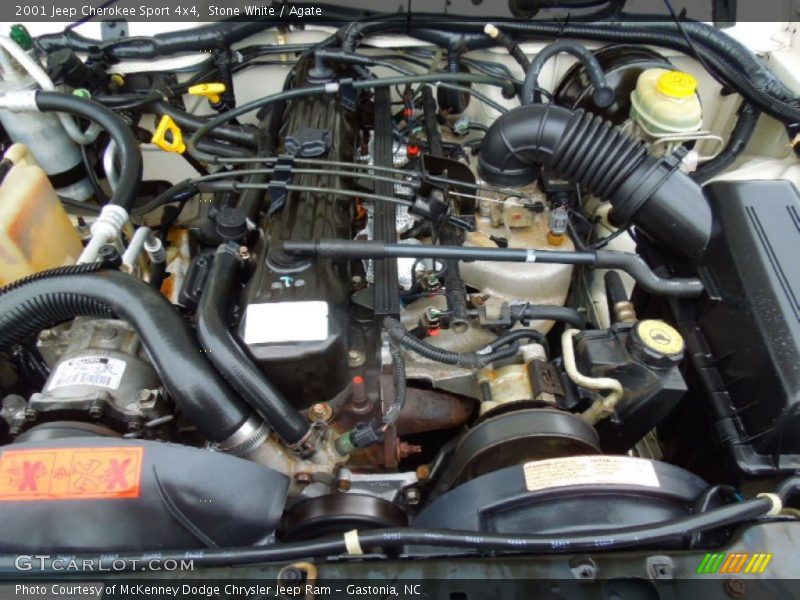 Stone White / Agate 2001 Jeep Cherokee Sport 4x4